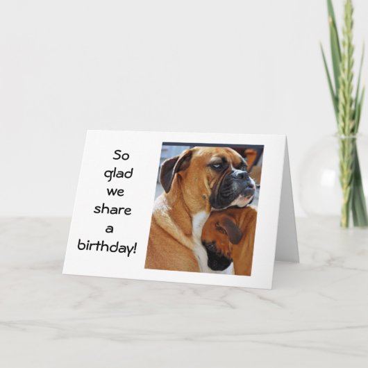 DUS GLAD WE DELEN EEN GROTE DAG KAART (Voorkant)