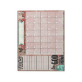 Dus God maakt een boerenbureau kalender Notitieblo Notitieblok (Linkerzijde)