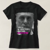 Dus grappige Charles Bukowski schrijft over muziek T-shirt (Design voorkant)