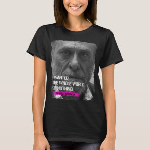 Dus grappige Charles Bukowski schrijft over muziek T-shirt