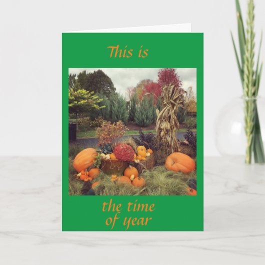 DUS HEEL "DANKBAAR" VOOR JE BIJ DE THANKSGIVING FEESTDAGEN KAART (Voorkant)