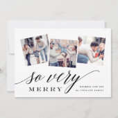 Dus heel Merry | Holiday Foto Collage Kaart (Voorkant)