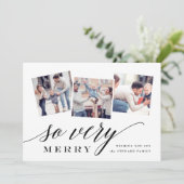 Dus heel Merry | Holiday Foto Collage Kaart (Staand voorkant)