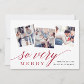 Dus heel Merry | Holiday Foto Collage Kaart (Voorkant)