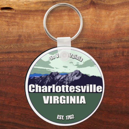 Dus heel Virginia Charlottesville Sleutelhanger (Voorkant)