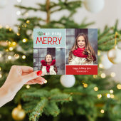 Dus heel vrolijk 2 fotocollage feestdagenkaart