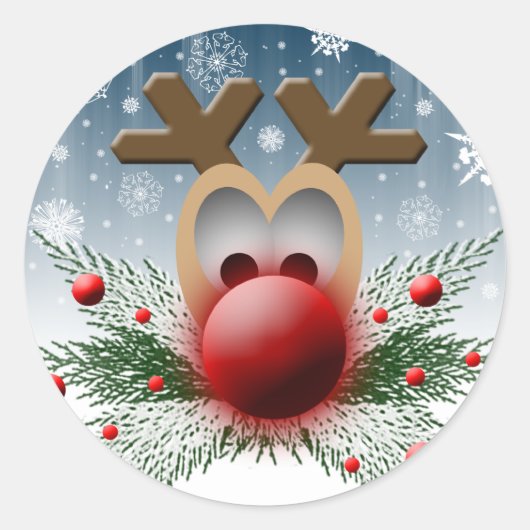 Dus het gloeit op feestdagen met kerstkerstvakanti ronde sticker (Voorkant)