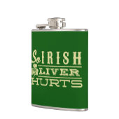 Dus het Ierse Shirt van mijn leveruren Heupfles (Links)