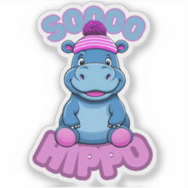 Dus Hippo Sticker