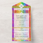 DUS homo! Rainbow Wedding Community Pitch-in-all-i All In One Uitnodiging (Binnen)