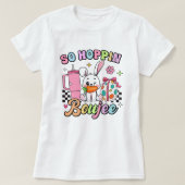 Dus Hoppin’ Boujee Easter T-shirt; Schattigee tren T-shirt (Design voorkant)