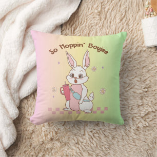 Dus Hoppin Boujee Tumbler Riem Bunny Paasdag Kussen