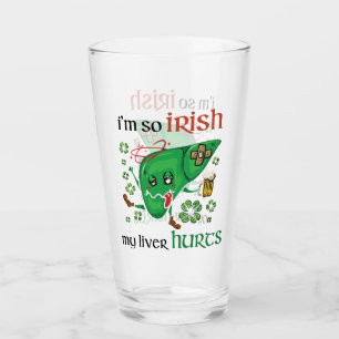 Dus Iers mijn lever doet pijn Glas