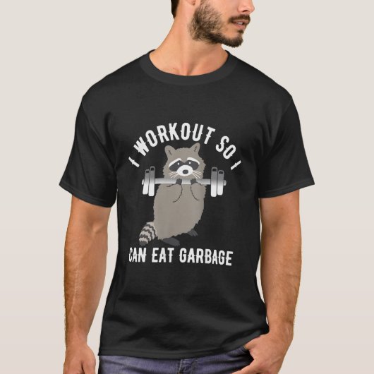 Dus ik kan vuilnis wasbeer afval panda training G T-shirt (Voorkant)