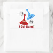 Dus ik kreeg een spel rechthoekige sticker (Tas)