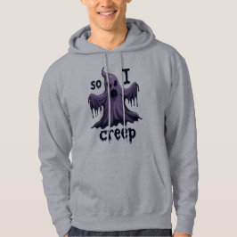Dus ik kruip Halloween Boo Ghost Funny Creep Jaar Hoodie