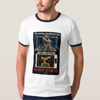 Dus ik werd wakker en dit was het t-shirt