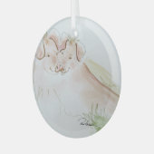 Dus in de liefde door Hevener Glas Ornament (Voorkant links)