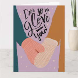 Dus in Glove met You Wenskaart Kaart