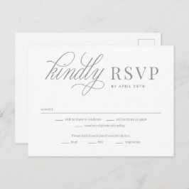 Dus in liefde EDITABLE KLOR RSVP Reply Card Briefkaart