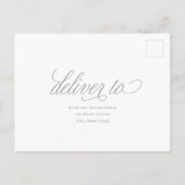 Dus in liefde EDITABLE KLOR RSVP Reply Card Briefkaart (Achterkant)