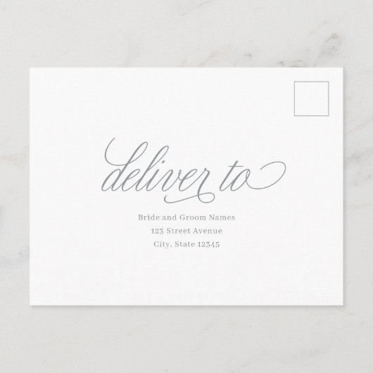 Dus in liefde EDITABLE KLOR RSVP Reply Card Briefkaart (Achterkant)