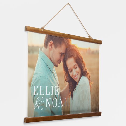 Dus in Love Couple fotowandtapes Hangend Wandkleed (Gebogen)