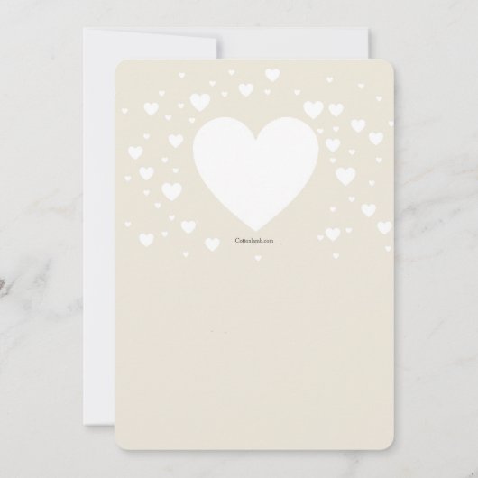 Dus in Love Invitation Kaart (Achterkant)