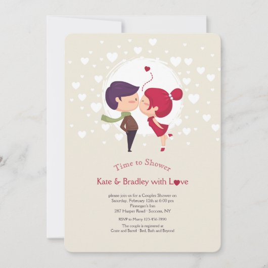 Dus in Love Invitation Kaart (Voorkant)