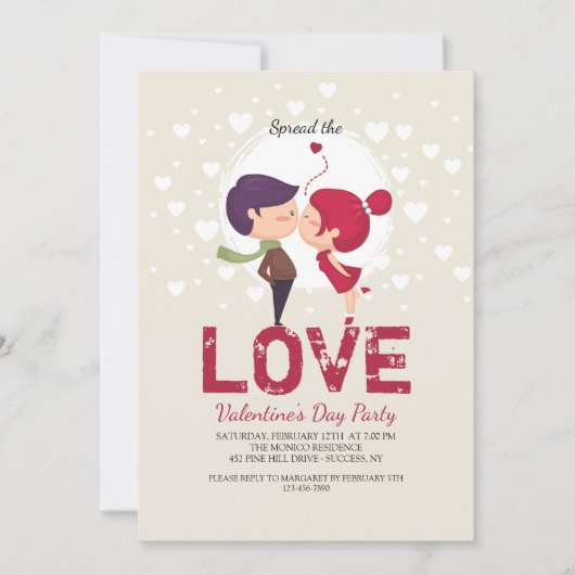 Dus in Love Invitation Kaart (Voorkant)