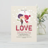 Dus in Love Invitation Kaart (Staand voorkant)
