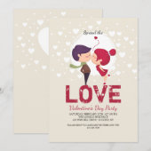 Dus in Love Invitation Kaart (Voorkant / Achterkant)
