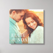 Dus in Love Personalized Photo Wrapped Canvas (Voorkant)