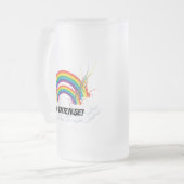 DUS INTENT DUBBELE RAINBOW MATGLAS BIERPUL (Voorkant links)
