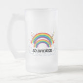 DUS INTENT DUBBELE RAINBOW MATGLAS BIERPUL (Links)