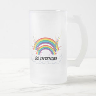 DUS INTENT DUBBELE RAINBOW MATGLAS BIERPUL