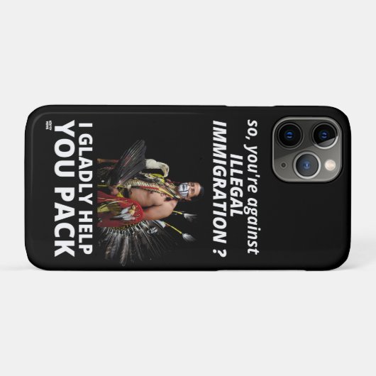 "DUS JE BENT TEGEN ILLEGALE IMMIGRATIE?.." Case-Mate iPhone CASE (Achterkant (horizontaal))