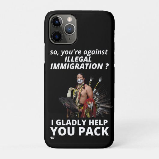 "DUS JE BENT TEGEN ILLEGALE IMMIGRATIE?.." Case-Mate iPhone CASE (Achterkant)
