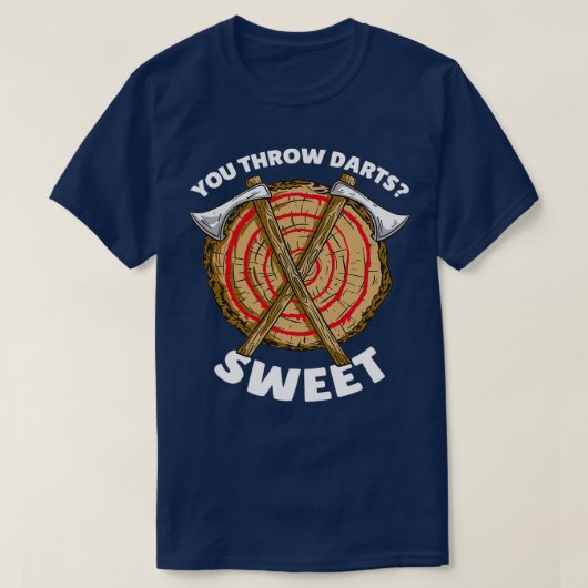 Dus je gooit Darts Ax met 2 T-shirt (Design voorkant)