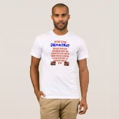 DUS JE HEBT DEMOCRAAT GESTEMD T-SHIRT (Voorkant volledig)
