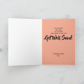 Dus je hebt het gevoel dat je zweeft, word gezond bedankkaart (Binnen)