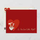 Dus je houdt van koffie, toch? briefkaart (Voorkant / Achterkant)