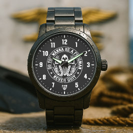Dus je wilt een kikvorsman zijn "NOOIT OPGEVEN" Pa Horloge