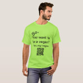 Dus je wilt een vegan t-shirt zijn (Voorkant volledig)