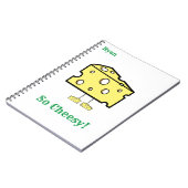 Dus kaasachtig inpakpapier notitieboekje notitieboek (Linkerzijde)