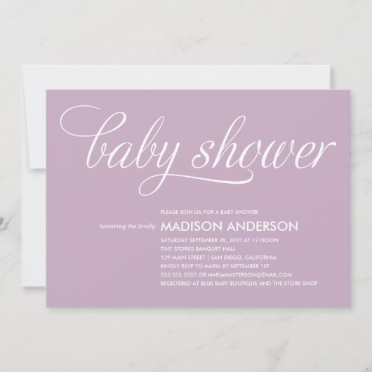 DUS KNOOT | BABY SHOWER INVITATIE KAART (Voorkant)
