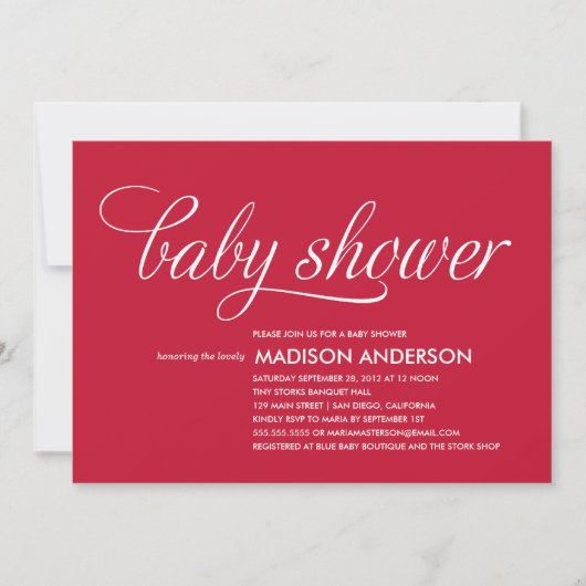 DUS KNOOT | BABY SHOWER INVITATIE KAART (Voorkant)