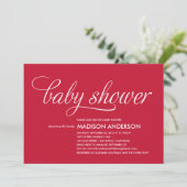 DUS KNOOT | BABY SHOWER INVITATIE KAART (Staand voorkant)