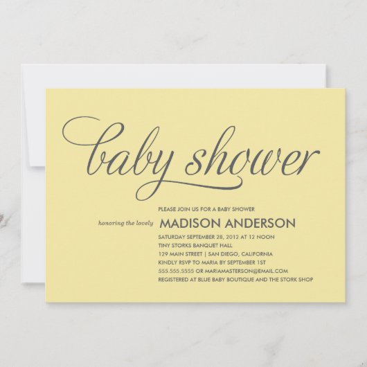 DUS KNOOT | BABY SHOWER INVITATIE KAART (Voorkant)