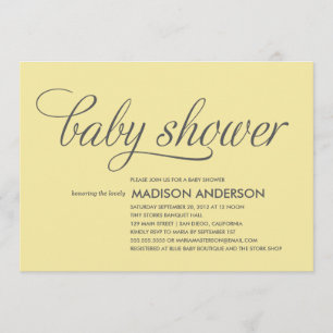 DUS KNOOT BABY SHOWER INVITATIE KAART